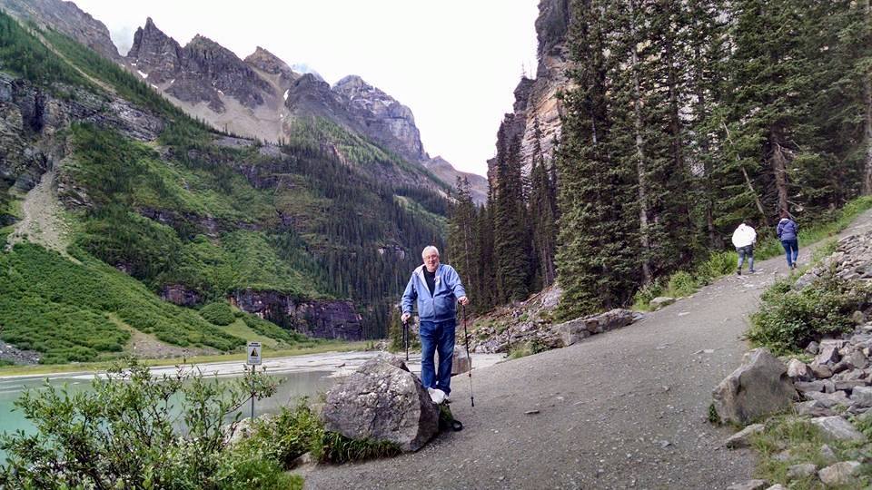 Paul Hiking Lake Louise
