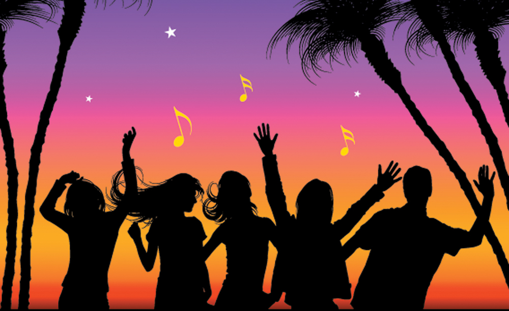 holiday beach party